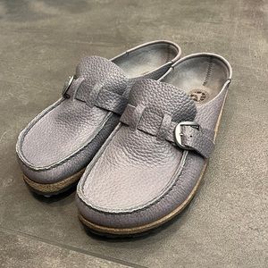 Birkenstock Buckley in natural leather, grey size 40